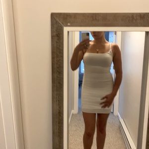 Medium white one strap dress